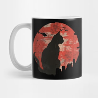 Catzilla Cat Rampage Rages On Mug